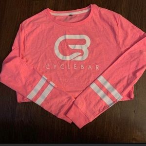 SOLD New Cyclebar Cropped Long Sleeve Top Sz M